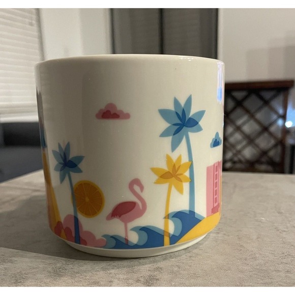 Starbucks 2015 “ You are Here” Collection - Florida Flamingo 14oz Coffee/Tea Mug - Picture 3 of 7